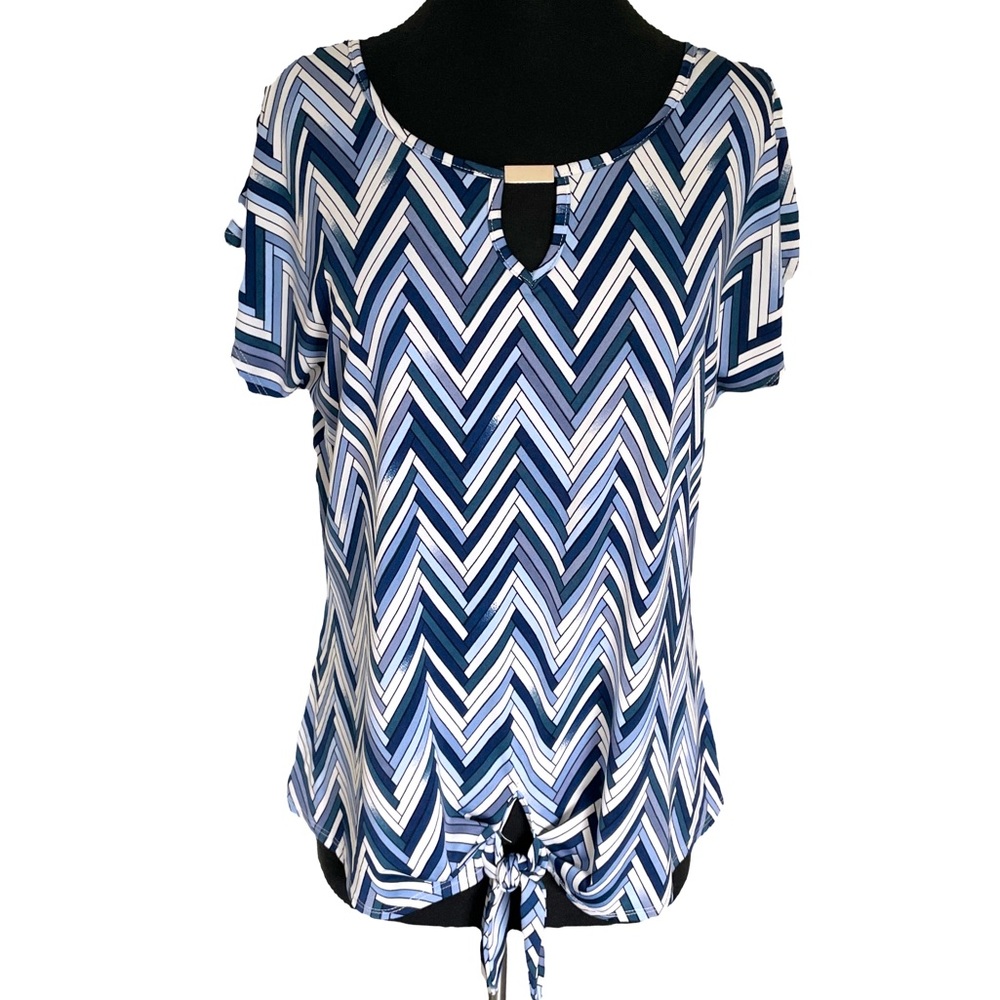 Short Sleeve Tie-Front Top
